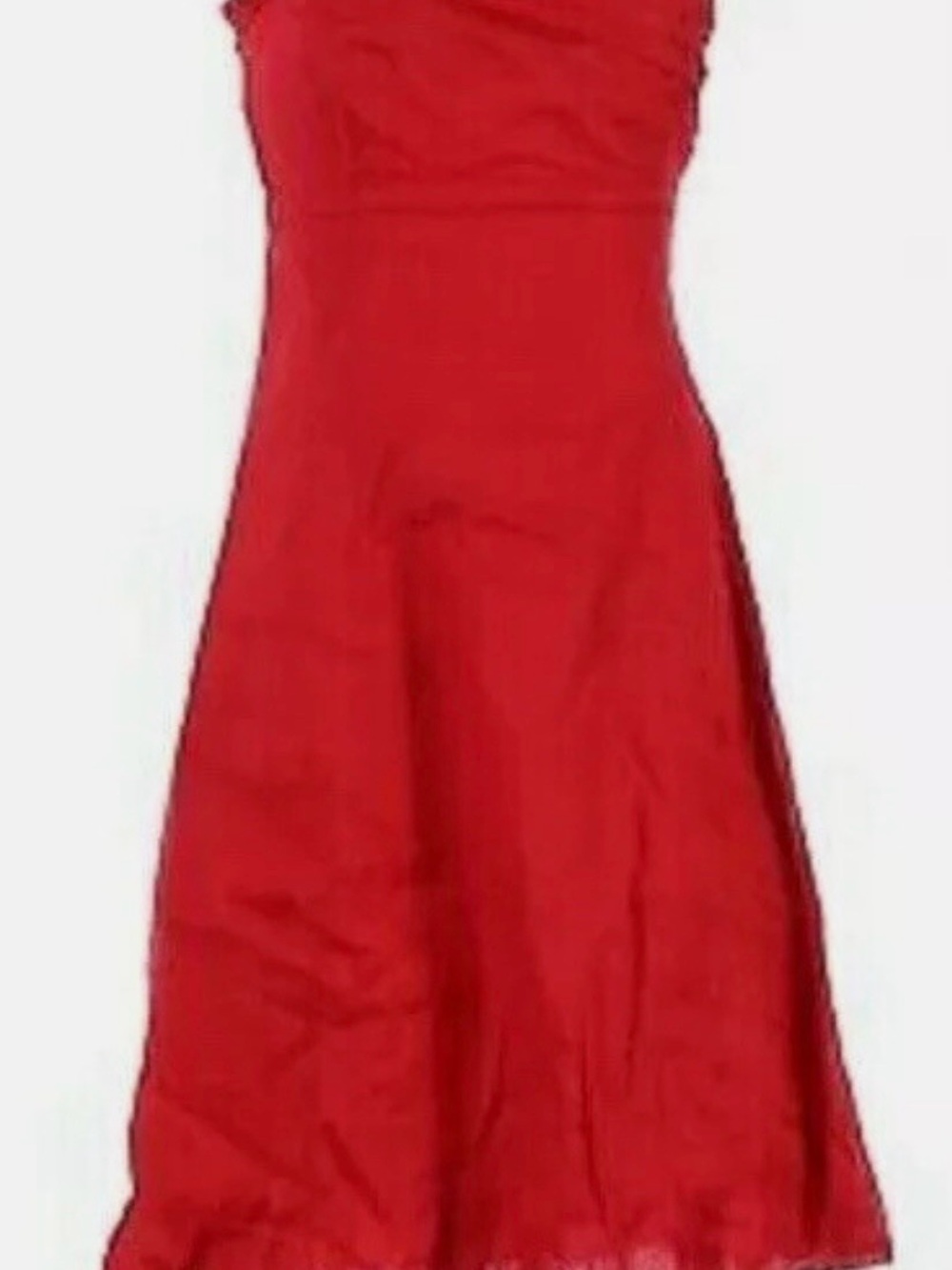 Deletta by Anthropologie Strapless Red Mini Dress – Size 10- 100% Cotton